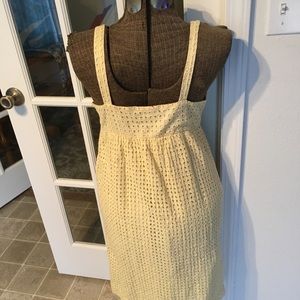 a.n.a Dresses - Ana yellow cotton eyelet sundress size 10 a.n.a Dresses - Ana yellow cotton eyelet sundress size 10